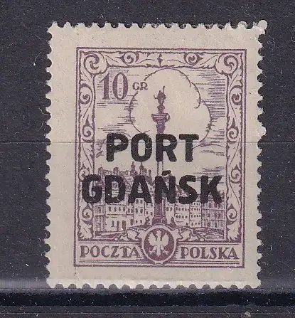 Freie Stadt Danzig Polnische Post  Nr 11 Falz / Gummimängel / *
