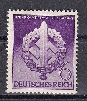 Deutsches Reich  Nr 818 Postfrisch / **