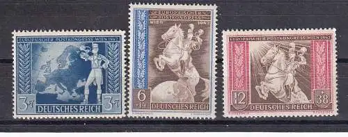Deutsches Reich  Nr 820/22 Postfrisch / **