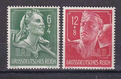 Deutsches Reich  Nr 894/95 Postfrisch / **