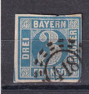 Altdeutschland Bayern  Nr 2 I Gestempelt (Posten)