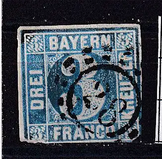 Altdeutschland Bayern  Nr 2 I Gestempelt (Posten)