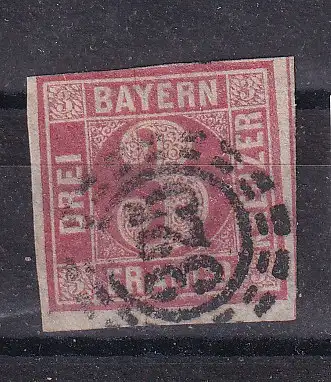 Altdeutschland Bayern  Nr 9 Gestempelt (Posten)