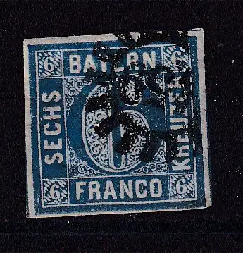 Altdeutschland Bayern  Nr 10 Gestempelt (Posten)