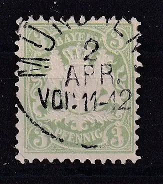 Altdeutschland Bayern  Nr 37 Gestempelt (Posten)