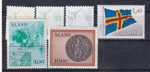 Finnland Alandinseln  Nr 1/6 Postfrisch / **