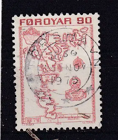Dänemark Färöer  Nr 13 Gestempelt (Posten)