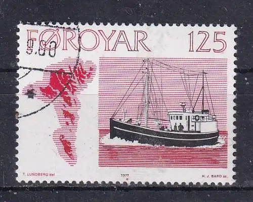 Dänemark Färöer  Nr 25 Gestempelt (Posten)