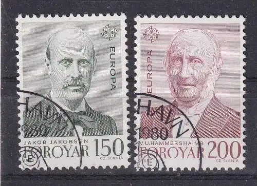 Dänemark Färöer  Nr 53/54 Gestempelt (Posten)