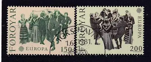 Dänemark Färöer  Nr 63/64 Gestempelt (Posten)