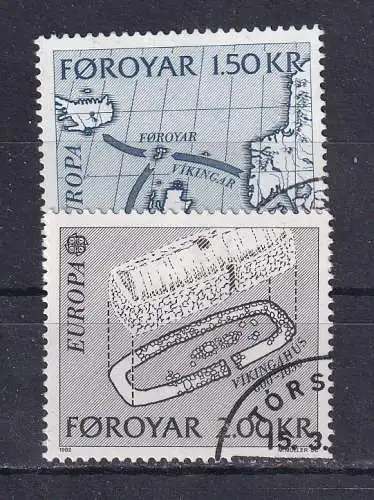 Dänemark Färöer  Nr 70/71 Gestempelt (Posten)