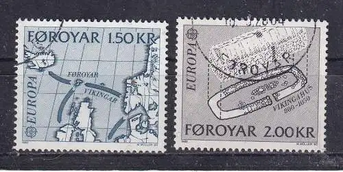 Dänemark Färöer  Nr 70/71 Gestempelt (Posten)