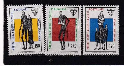 Türkisch-Zypern  Nr 52/54 Postfrisch / **
