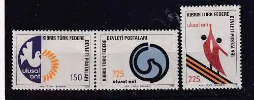 Türkisch-Zypern  Nr 60/62 Postfrisch / **