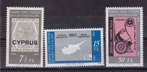 Türkisch-Zypern  Nr 90/92 Postfrisch / **