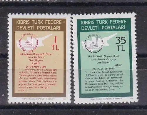 Türkisch-Zypern  Nr 95/96 Postfrisch / **
