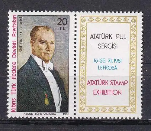 Türkisch-Zypern  Nr 97 Zf Postfrisch / **