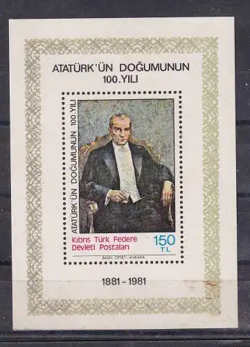 Türkisch-Zypern  Nr Block 2 Postfrisch / **