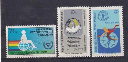 Türkisch-Zypern  Nr 105/07 Postfrisch / **