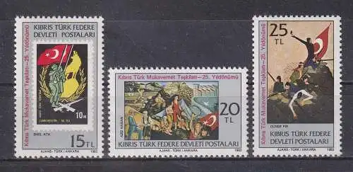 Türkisch-Zypern  Nr 129/31 Postfrisch / **