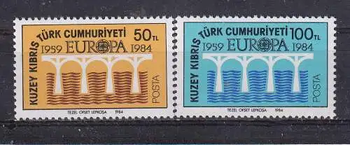 Türkisch-Zypern  Nr 142/43 Postfrisch / **
