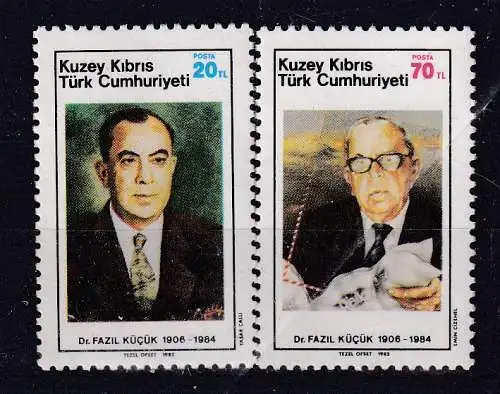 Türkisch-Zypern  Nr 160/61 Postfrisch / **