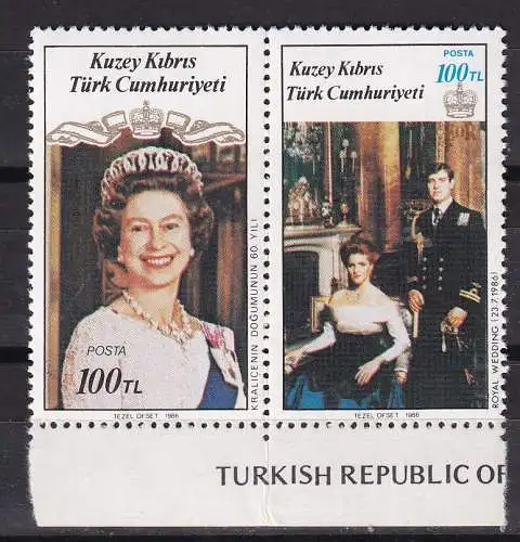 Türkisch-Zypern  Nr 195/96 Postfrisch / **