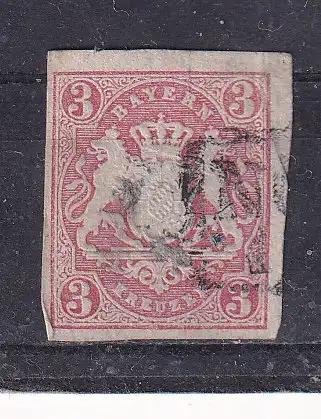 Altdeutschland Bayern  Nr 15 Gestempelt (Posten)