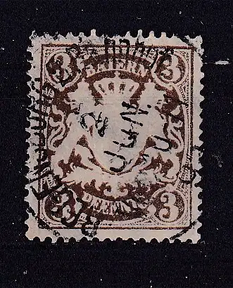 Altdeutschland Bayern  Nr 37 Gestempelt (Posten)