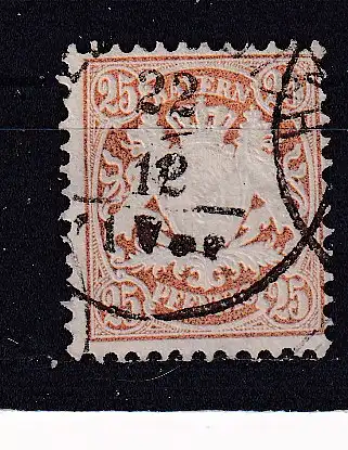 Altdeutschland Bayern  Nr 58 Gestempelt (Posten)