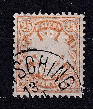 Altdeutschland Bayern  Nr 58 Gestempelt (Posten)