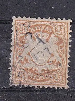 Altdeutschland Bayern  Nr 58 Gestempelt (Posten)