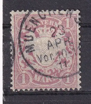 Altdeutschland Bayern  Nr 53 Gestempelt (Posten)