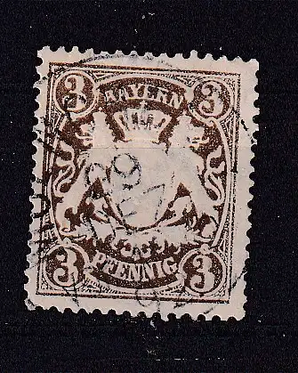 Altdeutschland Bayern  Nr 53 Gestempelt (Posten)