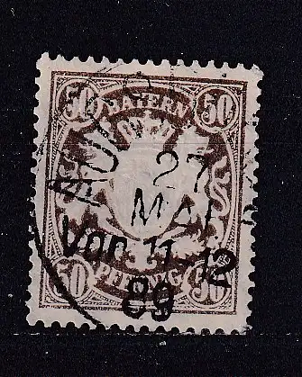 Altdeutschland Bayern  Nr 59 Gestempelt (Posten)