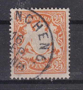 Altdeutschland Bayern  Nr 62 Gestempelt (Posten)