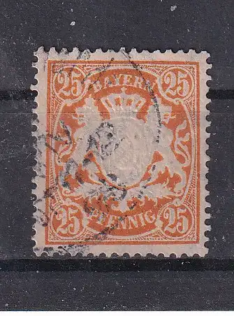 Altdeutschland Bayern  Nr 62 Gestempelt (Posten)