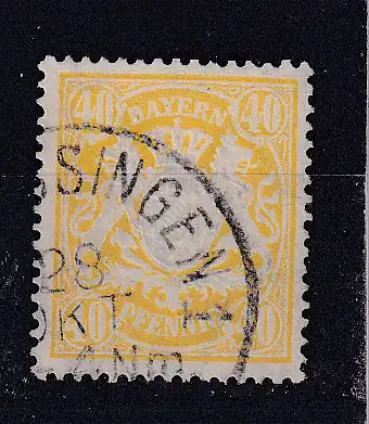 Altdeutschland Bayern  Nr 67 Gestempelt (Posten)