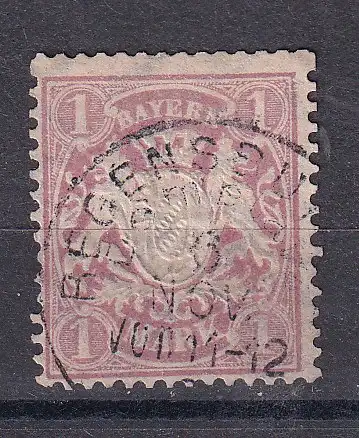 Altdeutschland Bayern  Nr 71 Gestempelt (Posten)