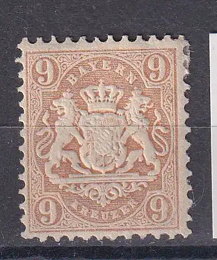 Altdeutschland Bayern  Nr 20 Falz / Gummimängel / *