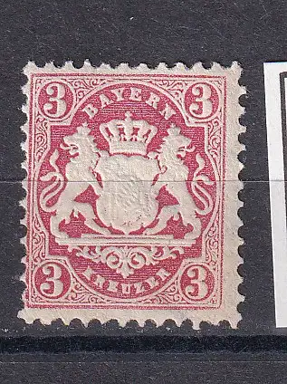 Altdeutschland Bayern  Nr 33 Falz / Gummimängel / *