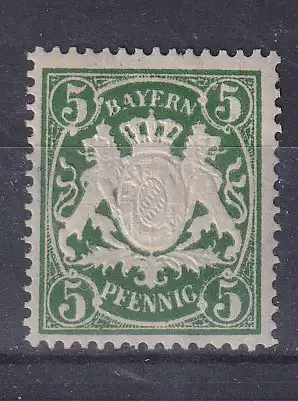 Altdeutschland Bayern  Nr 61 Falz / Gummimängel / *