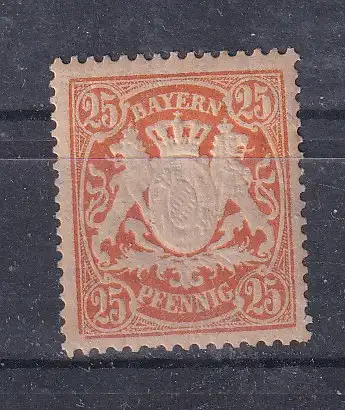 Altdeutschland Bayern  Nr 62 Falz / Gummimängel / *