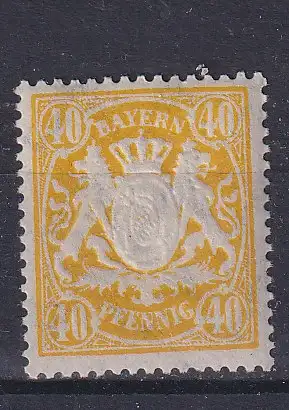 Altdeutschland Bayern  Nr 67 Falz / Gummimängel / *