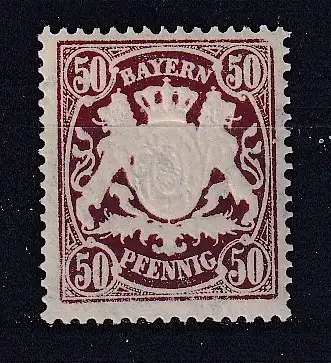 Altdeutschland Bayern  Nr 68 Falz / Gummimängel / *