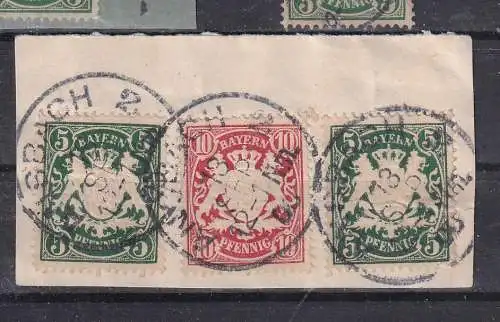 Altdeutschland Bayern  Nr 61 Gestempelt (Posten)