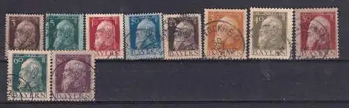 Altdeutschland Bayern  Nr 76/85 Gestempelt (Posten)