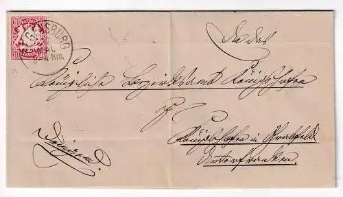 Altdeutschland Bayern  Nr Brief Bayern Stempel Regensburg Brief