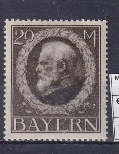 Altdeutschland Bayern  Nr 109 Falz / Gummimängel / *