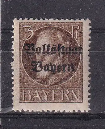 Altdeutschland Bayern  Nr 116 Falz / Gummimängel / *